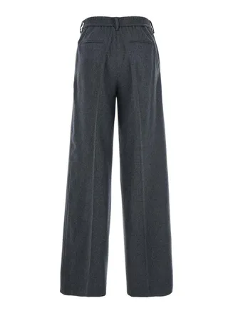 Pantaloni Torino Womens Trousers, Wool And Cashmere, Grey