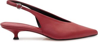 Aeyde Camila Slingback Pumps - Dames - Pumps - Rood - 36 EU - Leer - Schoenen