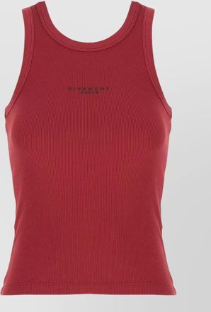 Givenchy stretch cotton sleeveless ribbed knit top