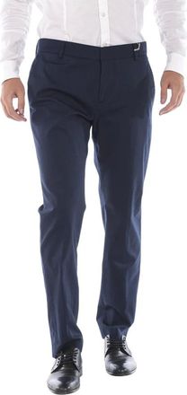 Daniele Alessandrini Suit Trousers, male, Blue, Size: L Pantalone Slimato 100