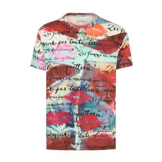 Vivienne Westwood Kisses Classic T-Shirt Various Colors - male - Vivienne Westwood - T-Shirts - Multicolor - M - Tops
