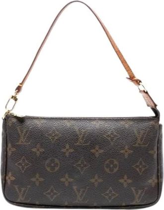 Louis Vuitton Pre-owned Shoulder Bags, female, Brown, Size: ONE SIZE Pre-owned Vintage Canvas Shoulder Bag