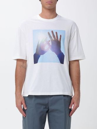 Jil Sander T-shirt in cotone con stampa grafica