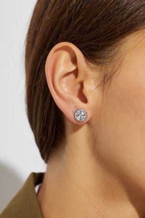 Kate Spade New York Earrings With Shimmering Crystals, Womens, Silver