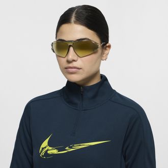 Nike Unisex Zeus Edge Mirrored Sunglasses in Yellow | EV24030-700