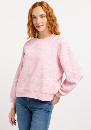 Ragwear Sweatshirt RAGWEAR WUSS PRINT, Damen, Gr. XL, beige (marshmallow), Sweatware, Obermaterial: 70% Baumwolle, 30% Polyester, figurumspielend h&uuml;ftlang, Ru