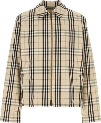 Burberry Beige Vintage Check Cotton Jacket