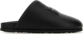 Givenchy Black Leather Slippers