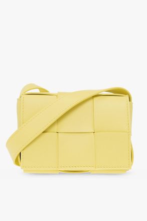 Bottega Veneta Candy Cassette Mini Shoulder Bag, Womens, Yellow