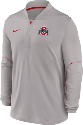 Nike Ohio State Sideline Nike Mens Dri-FIT College 1/2-Zip Top in Grey | 03BA0A6XOH-UCQ