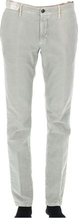 Incotex Light Grey Faded Cotton-Blend Jeans
