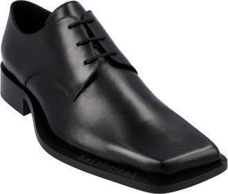 Balenciaga Leren Cut Derby Schoenen Zwart