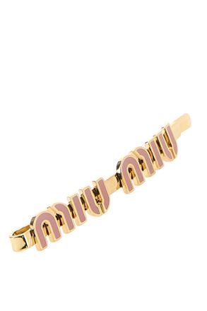 Miu Miu Womens Capelli Hair Clip Gold Brass Pins Claws & Clips