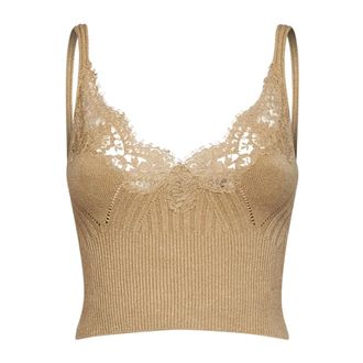 Ermanno Scervino Firenze Top - Tops - Mujer - Beige - M