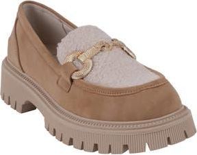 Good Choice Shoes Vince Faux Shearling Lug Sole Platform Loafer in Camel at Nordstrom Rack, Size 8.5