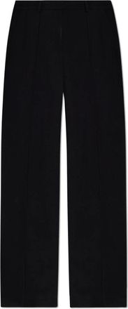 Balmain Broek met stiksels op de benen - Dames - Straight fit broeken - Zwart - XS - Broeken