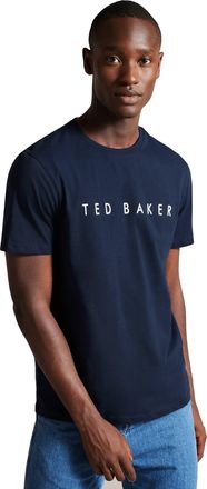 Ted Baker London Mens Broni Short Sleeve T Shirt in Navy Blue Size 3 - UK Size 38 - Medium