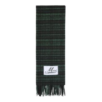 Marni Winter Scarves, male, Black, Size: ONE SIZE Checked Scarf