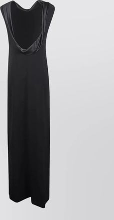 Max Mara satin maxi dress sleeveless design