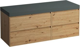 Laufen Lani Encimera De Lavabo Gris Tr&aacute;fico Incl. Mueble Bajo - Laufen