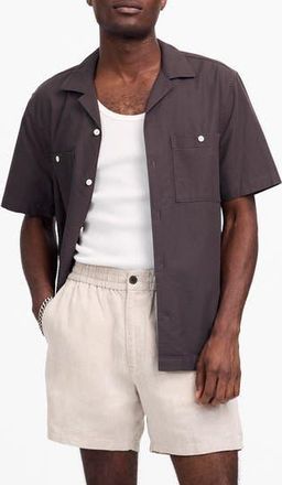 Madewell Everywear Linen Shorts in Oat at Nordstrom Rack, Size X-Small