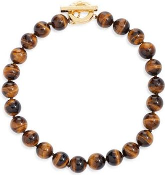 Nest Turquoise Beaded Necklace in Brown at Nordstrom