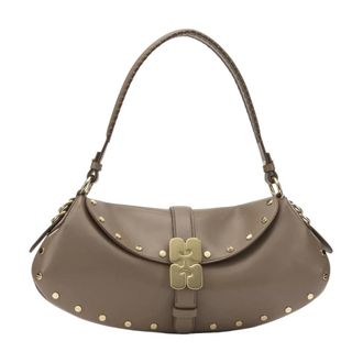 Ganni Shoulder Bags, female, Brown, Size: ONE SIZE B-Kat Small Shoulder Bag