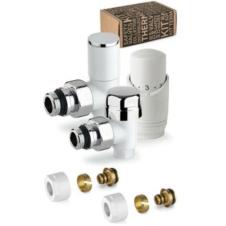 APM Apm - Kit V&aacute;lvula De Mobiliario Termost&aacute;tica Blanca Con Conexi&oacute;n Para Tubo Multicapa 100kb 015 M 16 12 Blanco