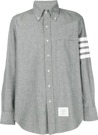 Thom Browne 4-Bar Straight-fit Chambray Shirt
