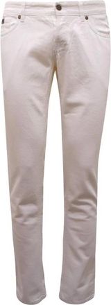 John Richmond Denim broek gemaakt in Itali&euml; - Heren - Slim Fit Jeans - Wit - W32 - Denim - Jeans