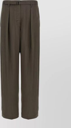 Christophe Lemaire pleated waistband trousers with practical pockets