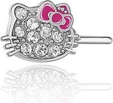 Hello Kitty Authentic 20G Stainless Steel Nose Ring Bone Stud in Hello Kitty Silver at Nordstrom