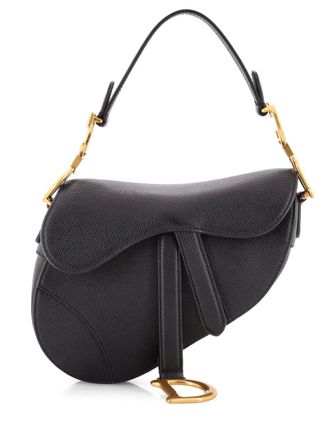 Dior Saddle Handbag Leather Mini shoulder bag - women - Calf Leather - One Size - Blue