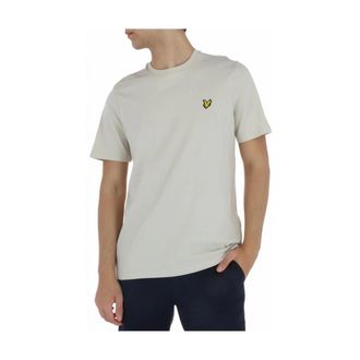 Lyle & Scott T-Shirts, male, Beige, Size: 2XL Crew Neck TShirt