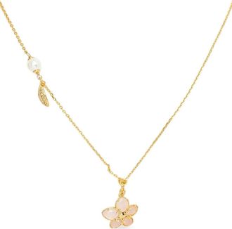 Kate Spade New York Collana con pendente Pastel Petals - Oro