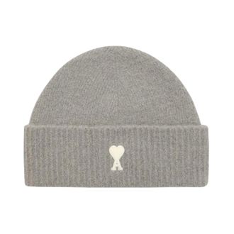 Ami Accessoires, Heren, Grijs, ONE Size, Wol, De Coeur Beanie