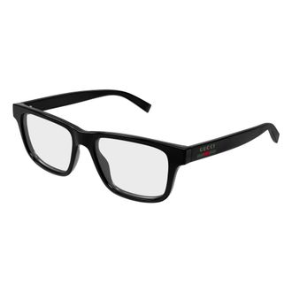 Gucci Rechthoekig Optisch Montuur - Heren - Brillen - Zwart - 54 MM - Accessoires