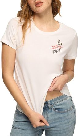Lucky Brand Botanical Graphic T-Shirt in Bright White at Nordstrom, Size X-Small