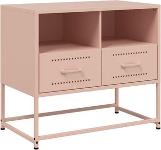 vidaXL Tv Cabinet Pink 68x39x60.5 cm Steel Vidaxl