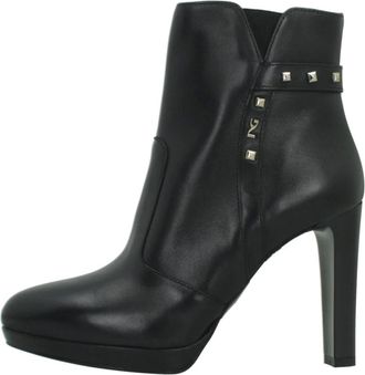 Nero Giardini I617810De Enkellaars met hak - Dames - Schoenen - Zwart - Maat: 38 EU Zijde