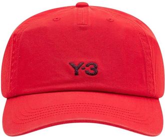Yohji Yamamoto Red Scarlet Logo Baseball Cap