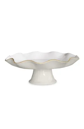 Beatriz Ball Encanto Carola Pedestal Cake Plate in Cream And White at Nordstrom, Size Large