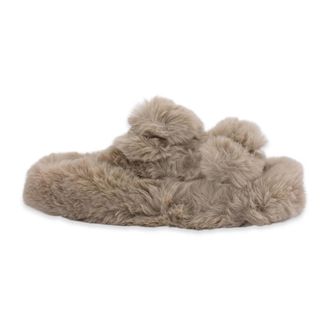 Colors Of California Ciabatta in pelo - Dames - Sandalen - Beige - 40 EU - Polyester - Schoenen