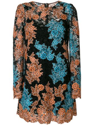 Dolce & Gabbana Miniabito in pizzo - Nero