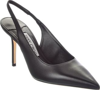 Jimmy Choo London Love 85 Leather Slingback Pump