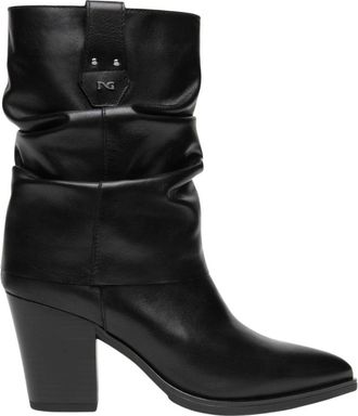 Nero Giardini Stivale Western in Pelle - - Shoes - Donna - Nero - 38 EU