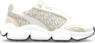 Michael Kors Renny Trainer - Dames - Sneakers - Beige - 40 EU - Leer - Schoenen