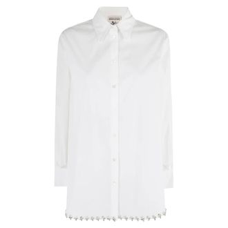 Semicouture Overhemden, Dames, Wit, S, Estebana Overhemd