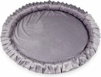 OEM Colchoneta Nido 120cm Para Ni&ntilde;os, Terciopelo Lila