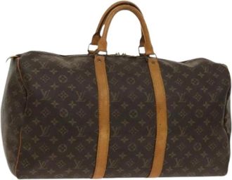 Louis Vuitton Pre-owned Weekend Bags, male, Brown, Size: ONE SIZE Pre-owned Keepall Bag